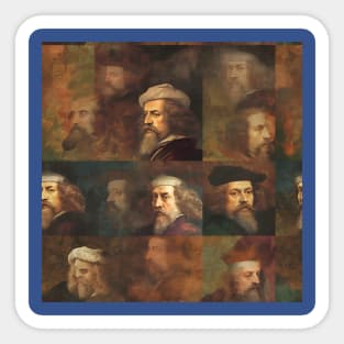 Rembrandt Paintings Mashup Sticker